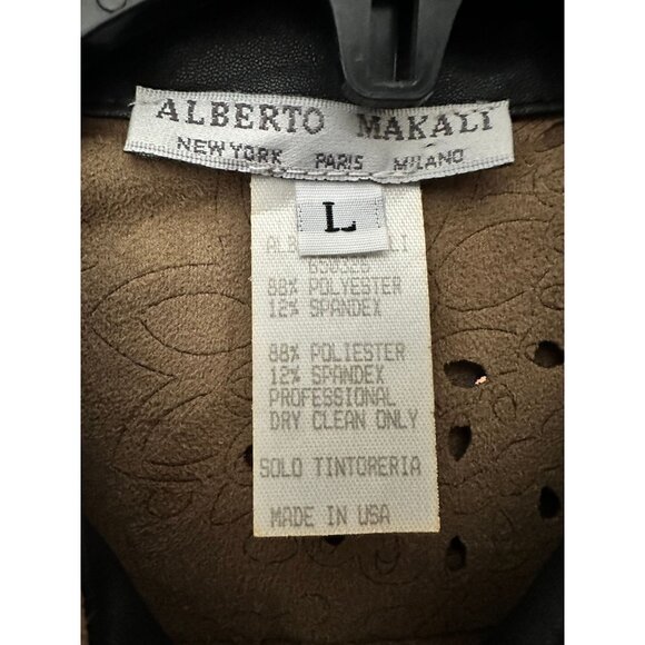 Alberto Makali L/S Textured Button Down Shirt Womens Large - Picture 4 of 4